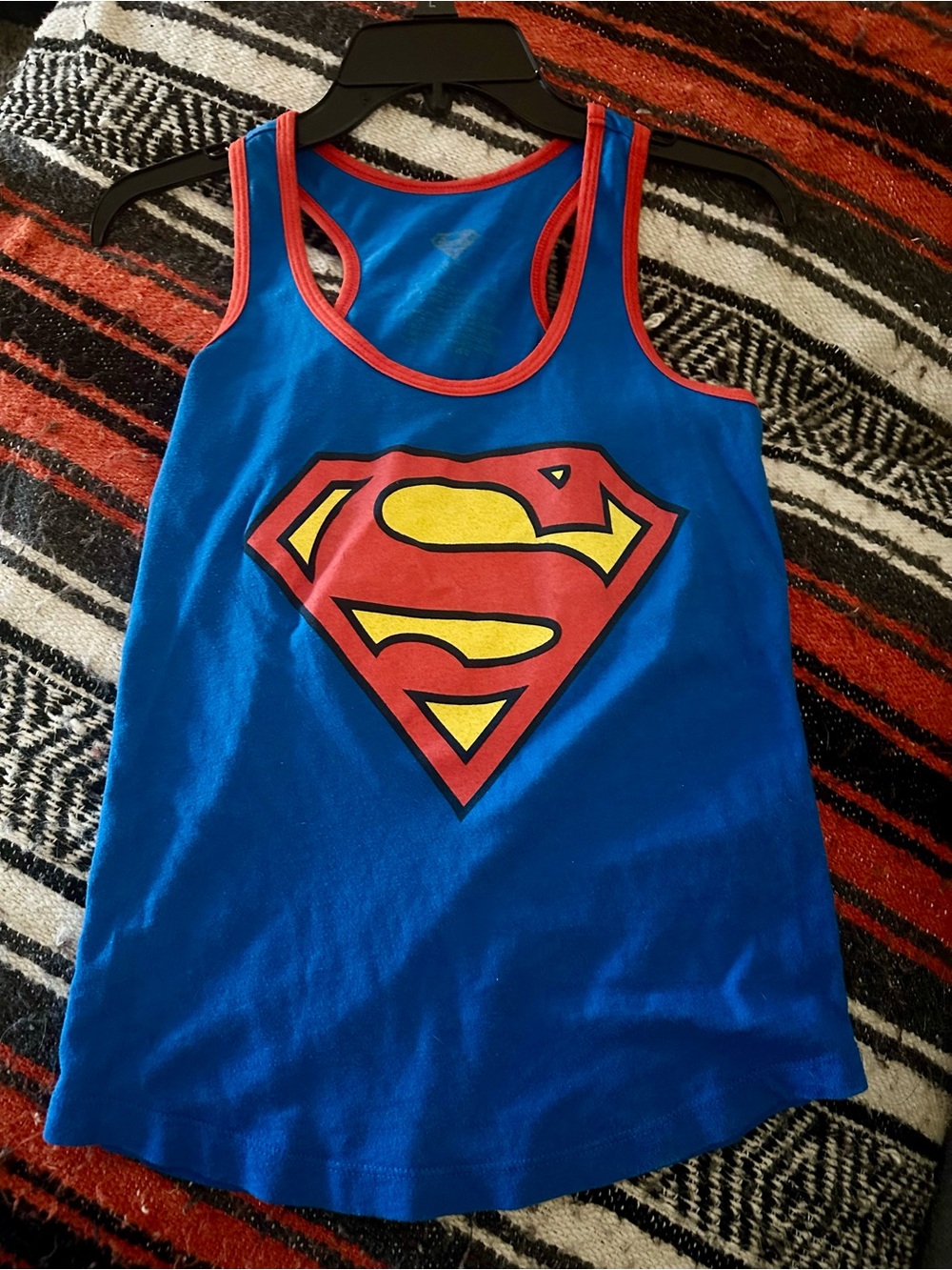 Ladies-Superman Tank-Gymwear or Halloween!